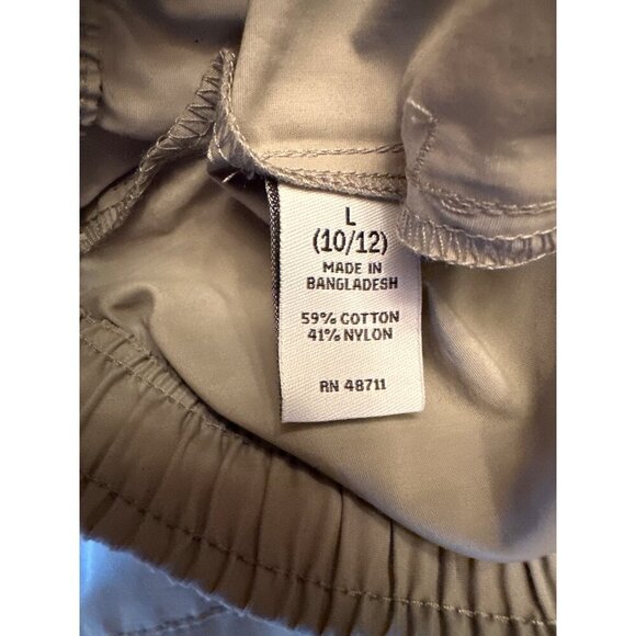 Colorful Planet Boys Utility Jogger Pants L 10/12 Beige Elastic Waist Drawstring - Picture 6 of 7